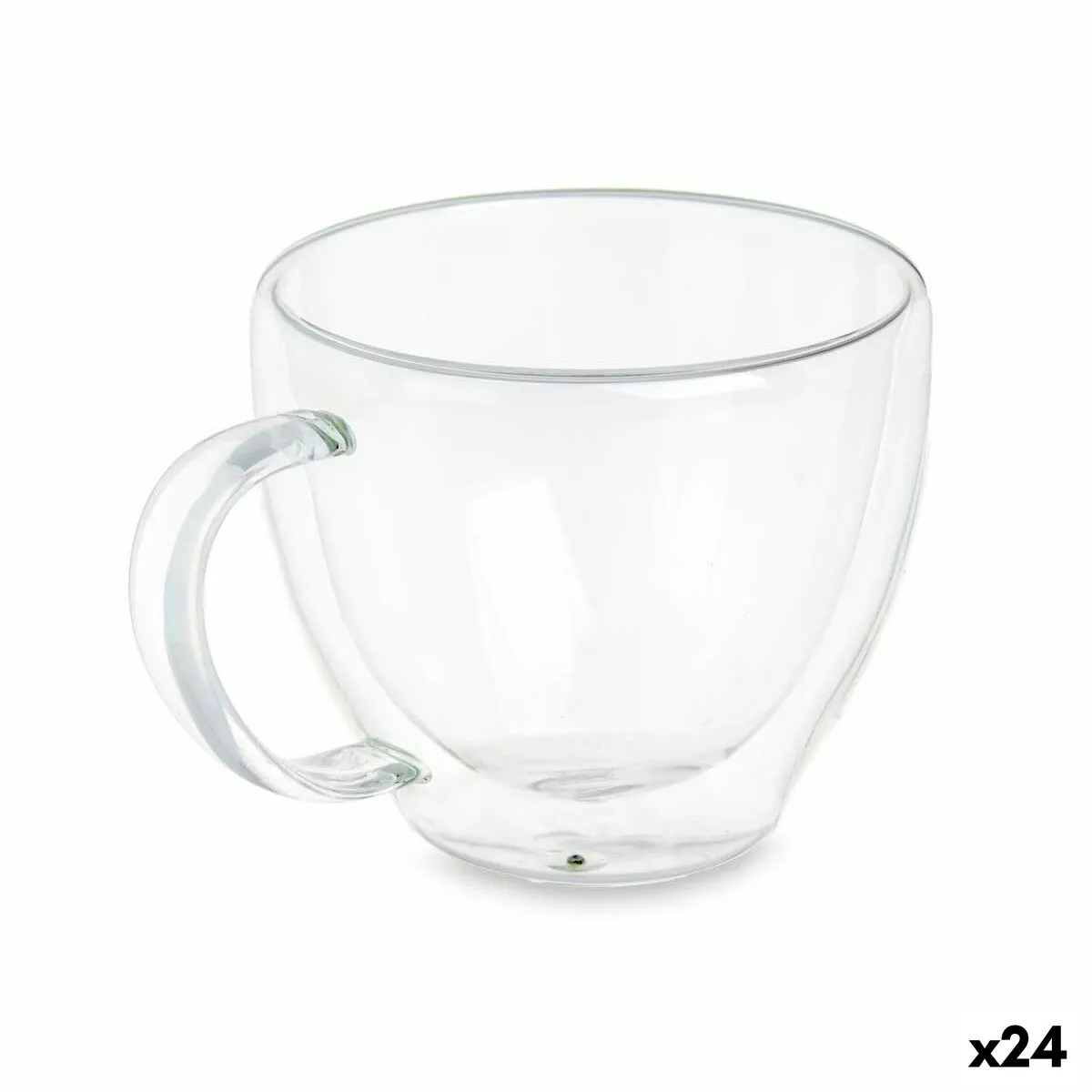 Tazza Trasparente Vetro Borosilicato 140 ml (24 Unità)