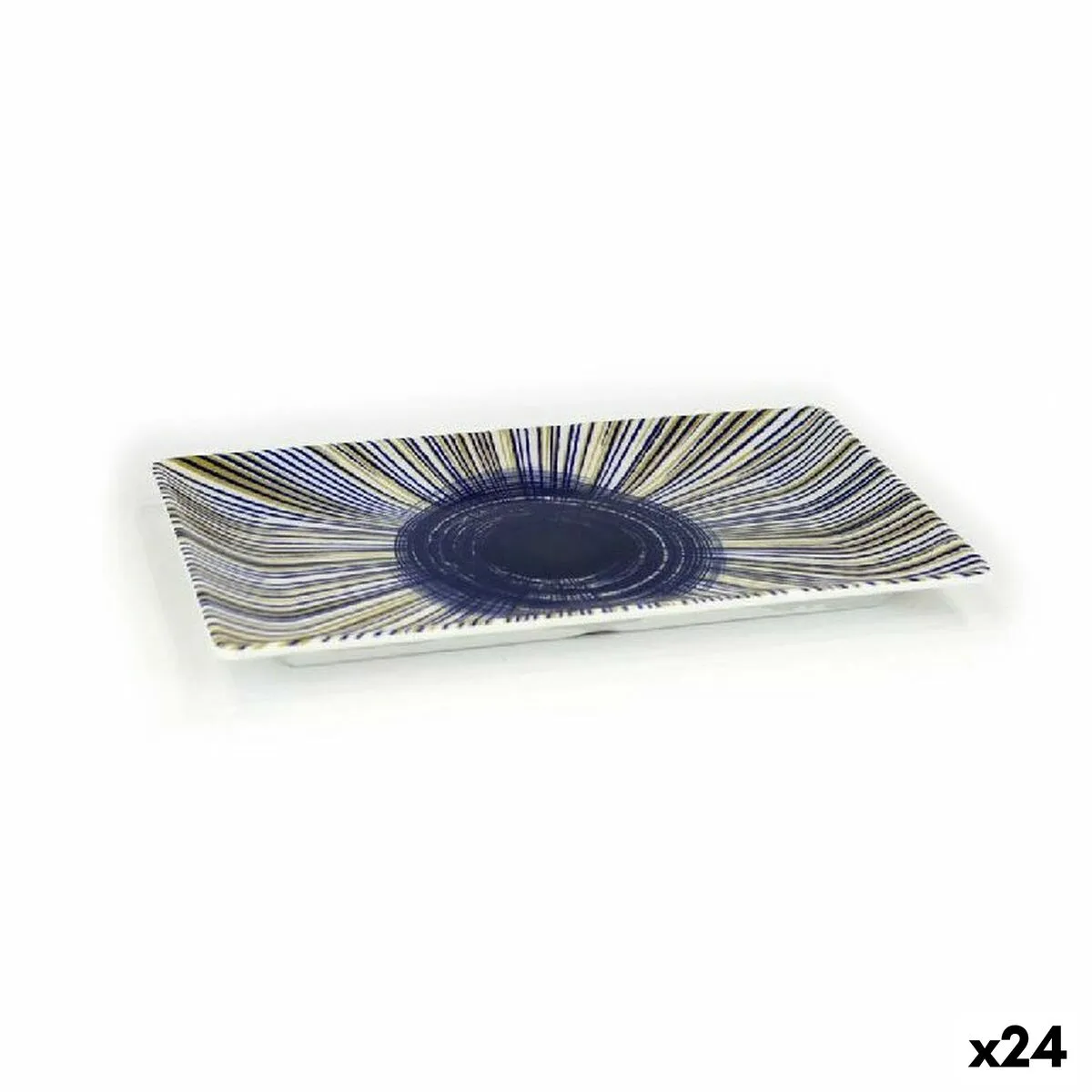 Vassoio La Mediterránea Irys Melammina 20 x 13 x 1,5 cm (24 Unità)