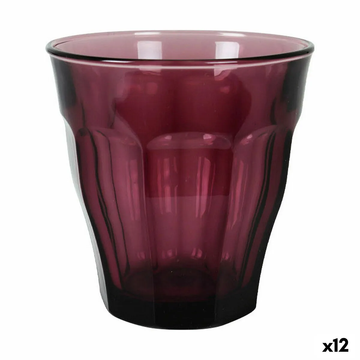 Set di Bicchieri Duralex Picardie Viola 4 Pezzi 250 ml (12 Unità)