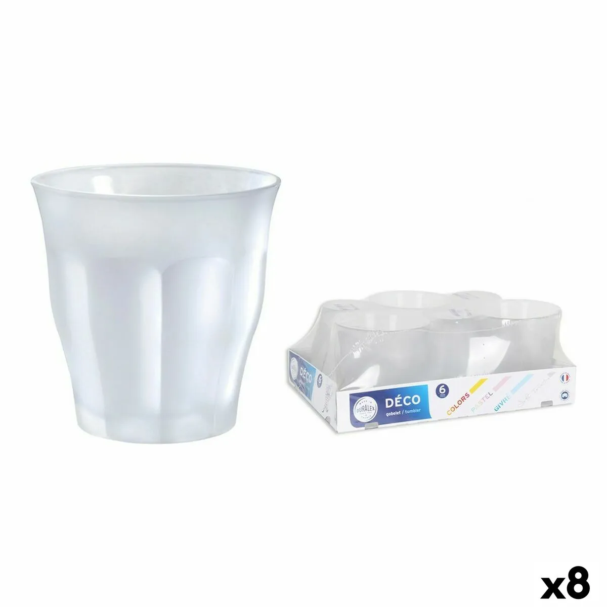 Set di Bicchieri Duralex Picardie Cristallo 6 Pezzi 250 ml (8 Unità)