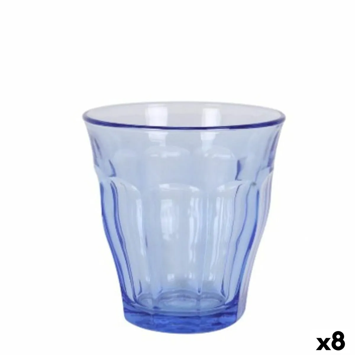 Set di Bicchieri Duralex Picardie Azzurro 6 Pezzi 220 ml (8 Unità)