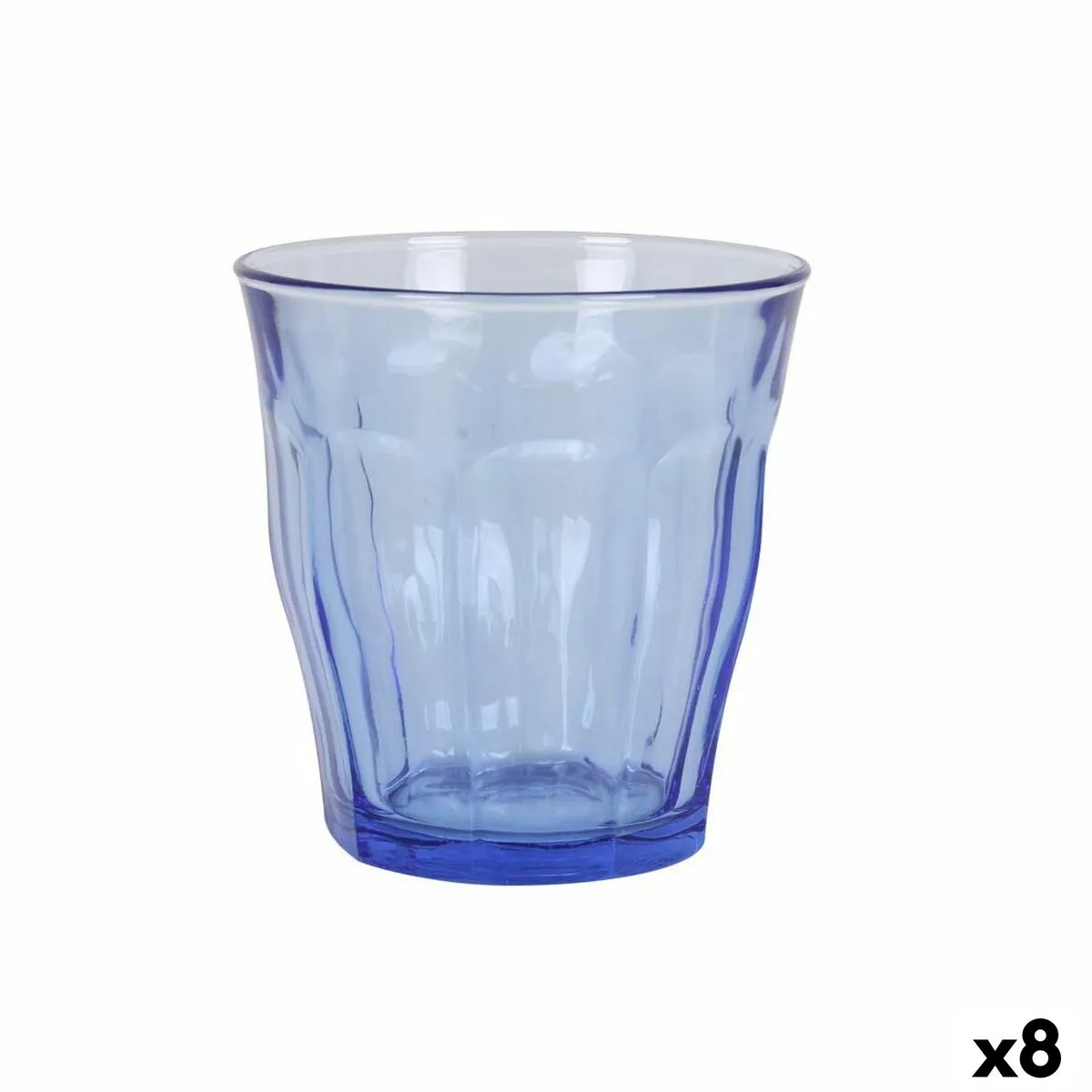 Set di Bicchieri Duralex Picardie Blu Marino 6 Pezzi 310 ml (8 Unità)