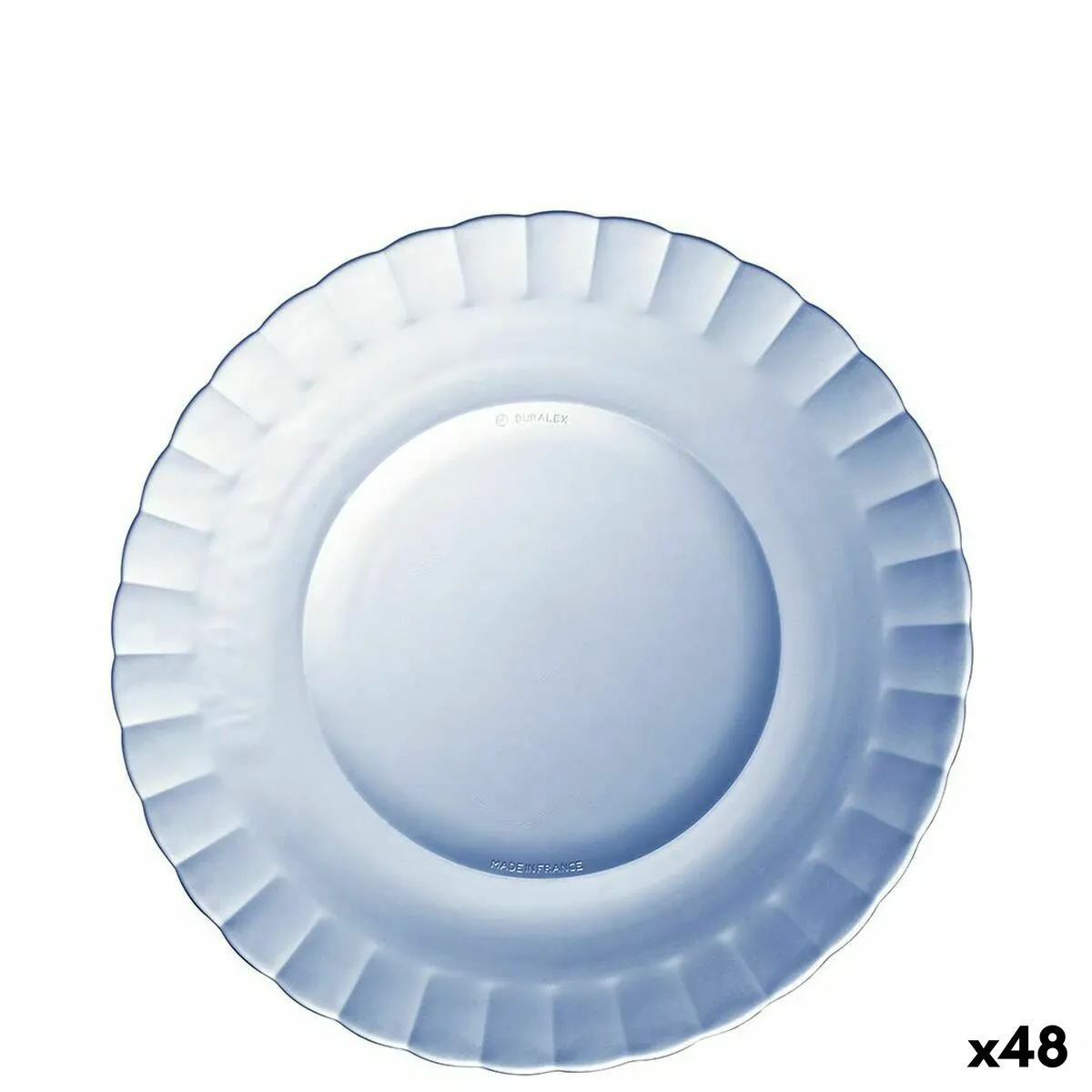 Piatto da pranzo Duralex Picardie Azzurro Ø 23 cm (48 Unità)