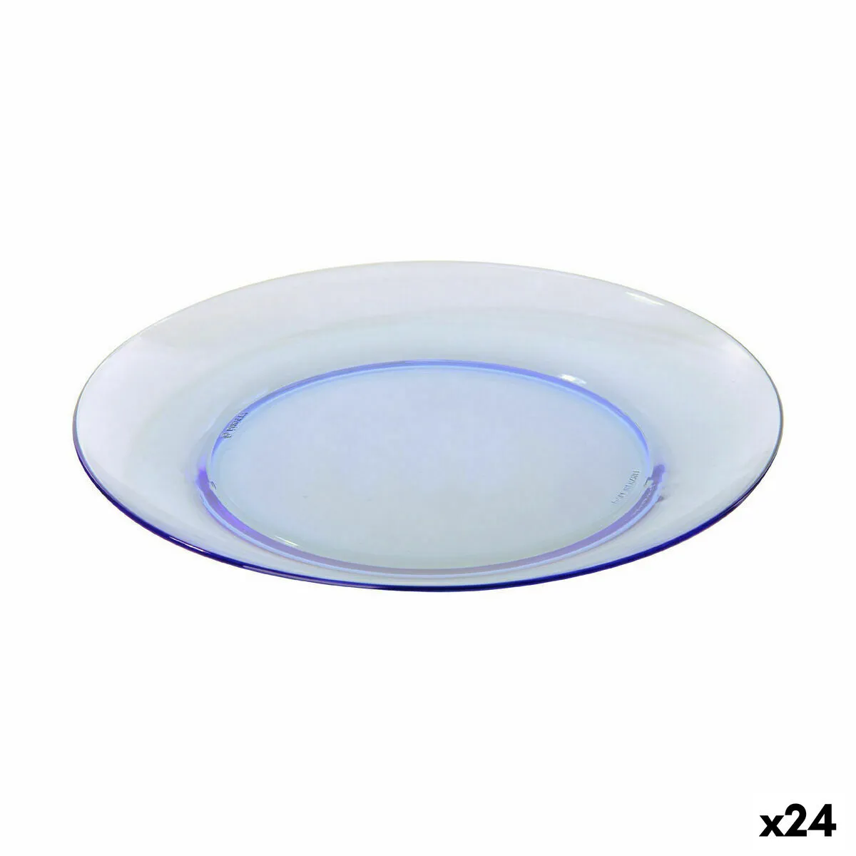 Piatto da Dolce Duralex Lys Azzurro Ø 19 cm (24 Unità)