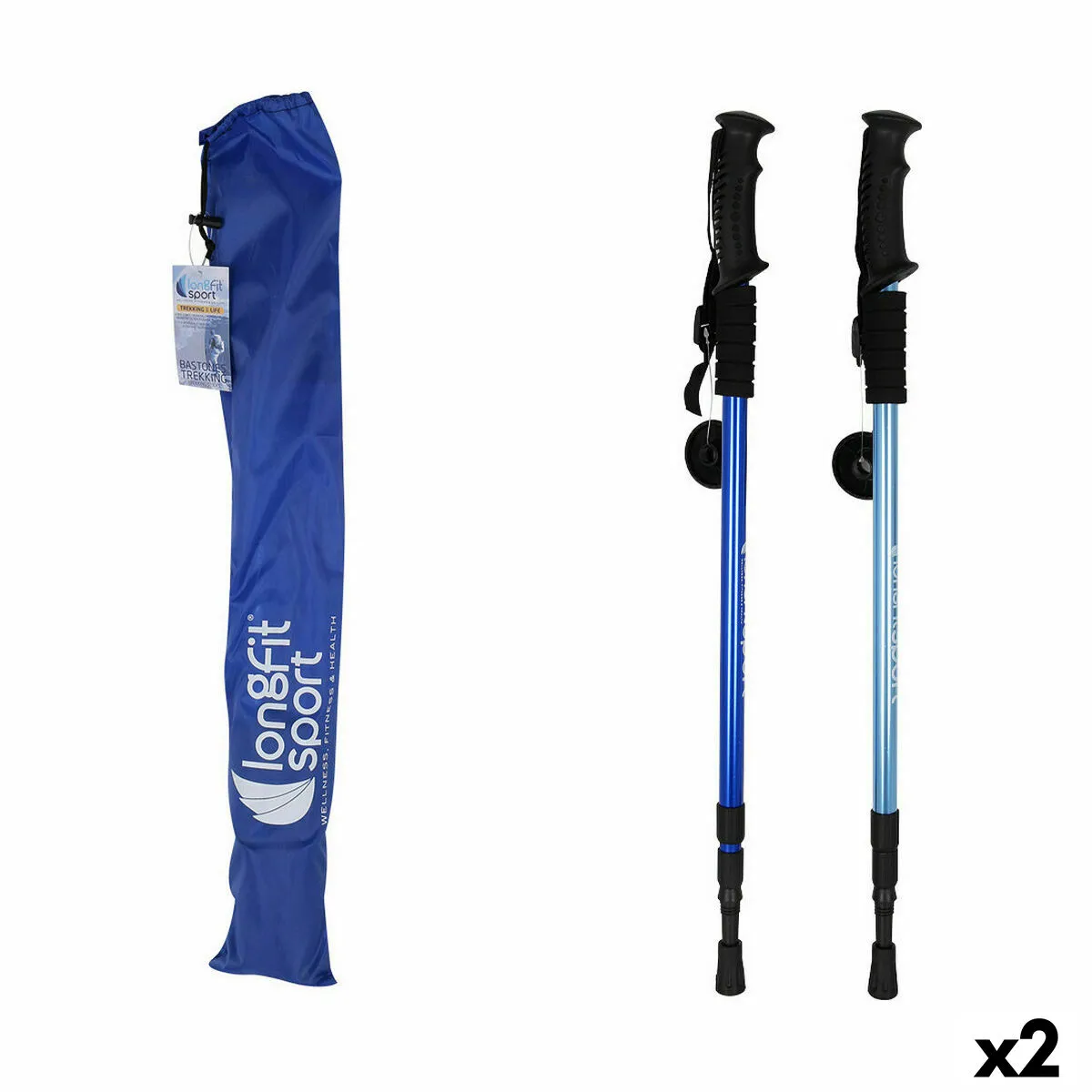 Bastone da Trekking LongFit Sport Care (2 Unità)