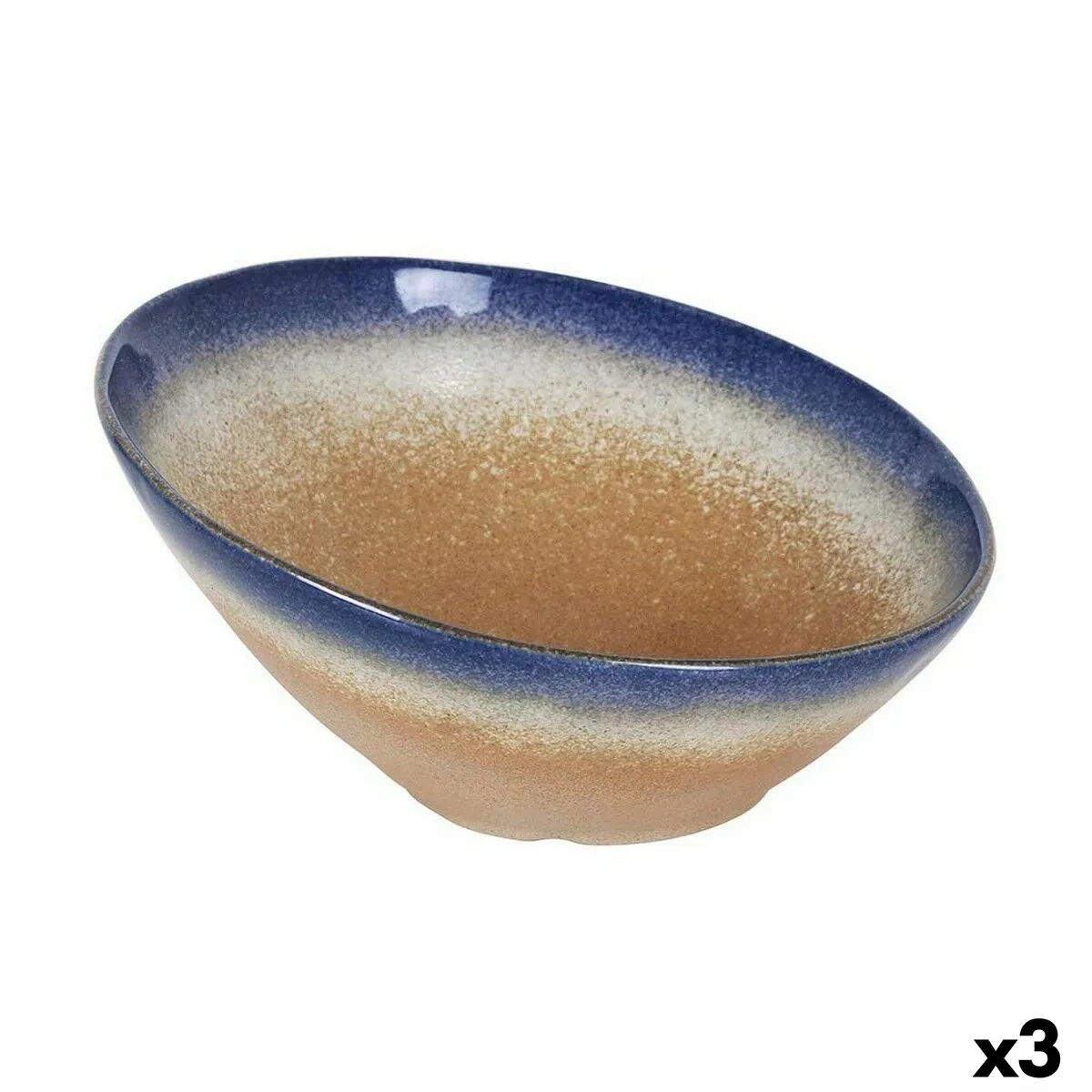 Ciotola Inde STONEWARE CARIBIAN 21 x 10 cm (3 Unità)