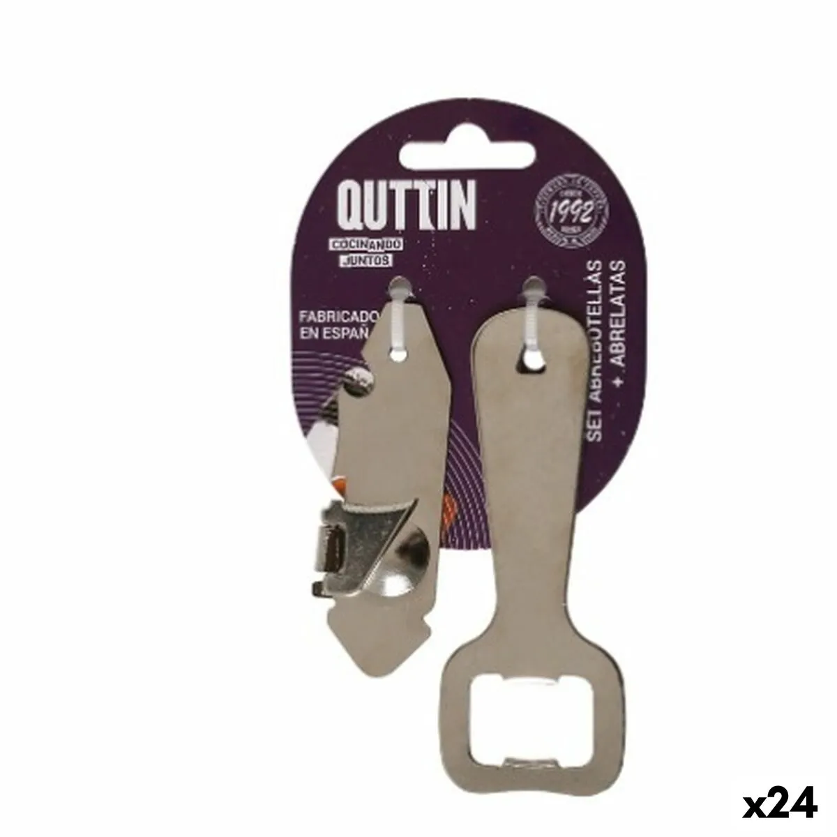 Apriscatole Quttin Apribottiglie Set 2 Pezzi (24 Unità)