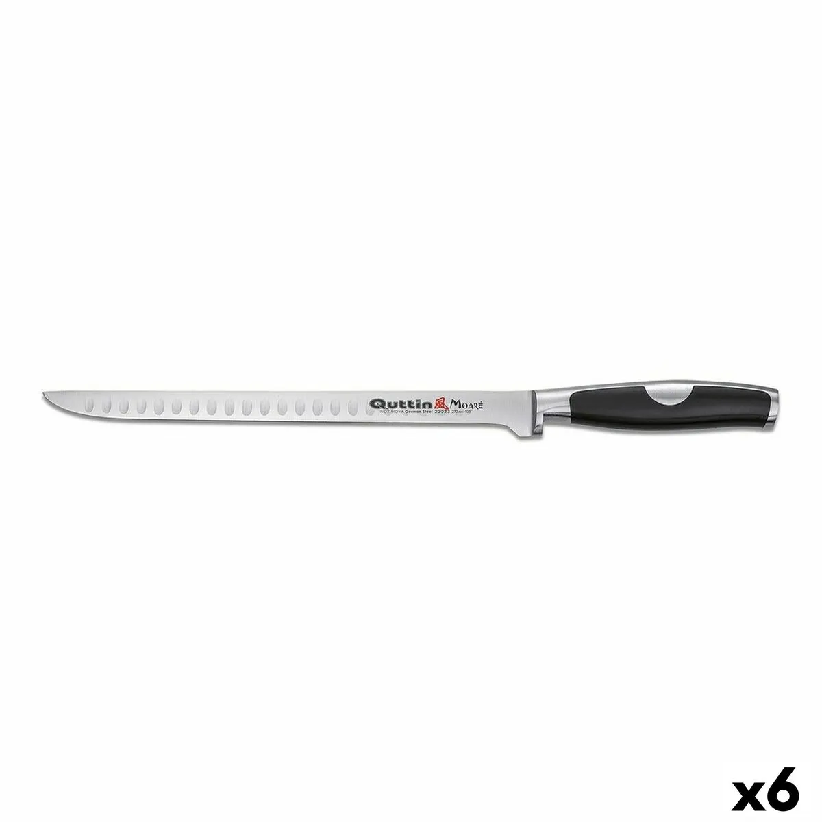 Coltello per Prosciutto Quttin Moare Acciaio inossidabile 6 Unità 2 mm 40 x 3 x 2 cm (27 cm)