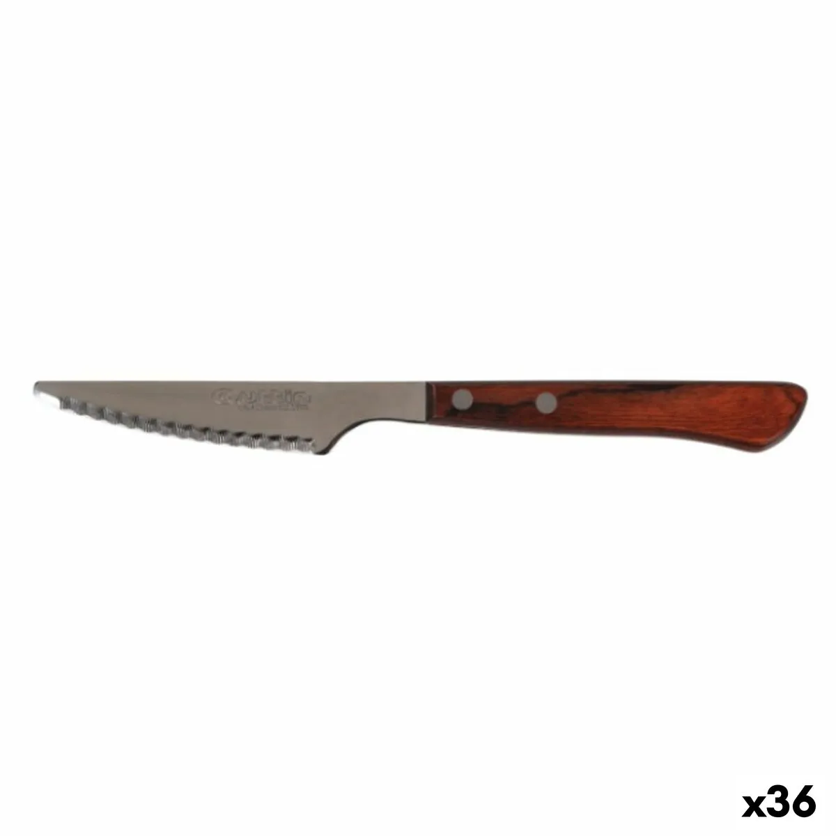 Coltello da Bistecca Quttin Packwood Legno (36 Unità)