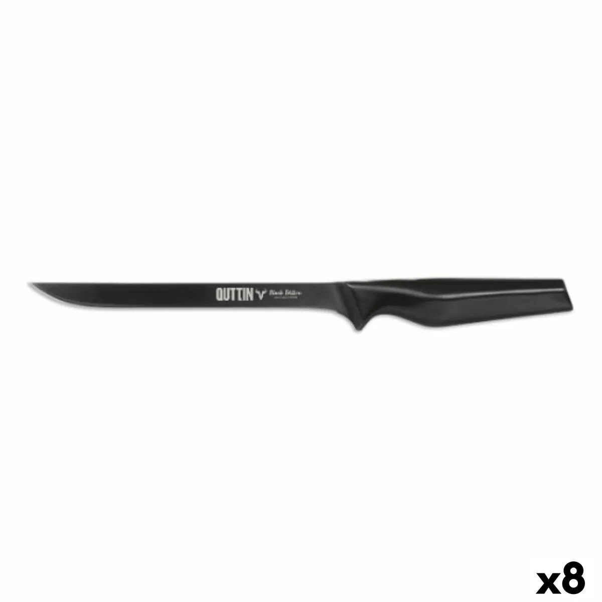 Coltello per Prosciutto Quttin Black Edition 16 cm 8 Unità