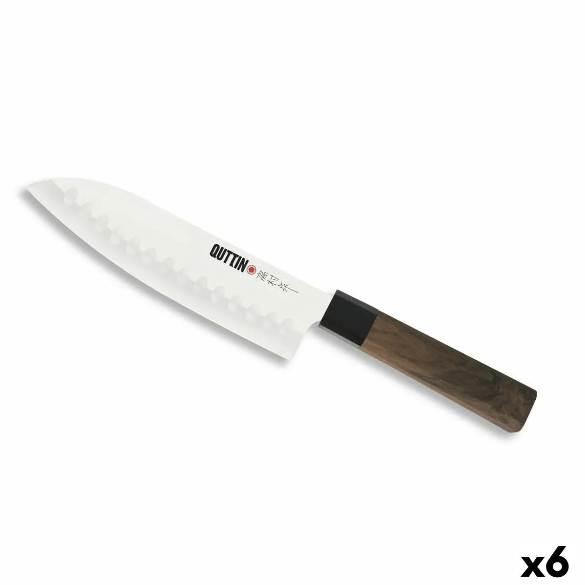 Coltello da Cucina Quttin Santoku Takamura 17 cm (6 Unità)