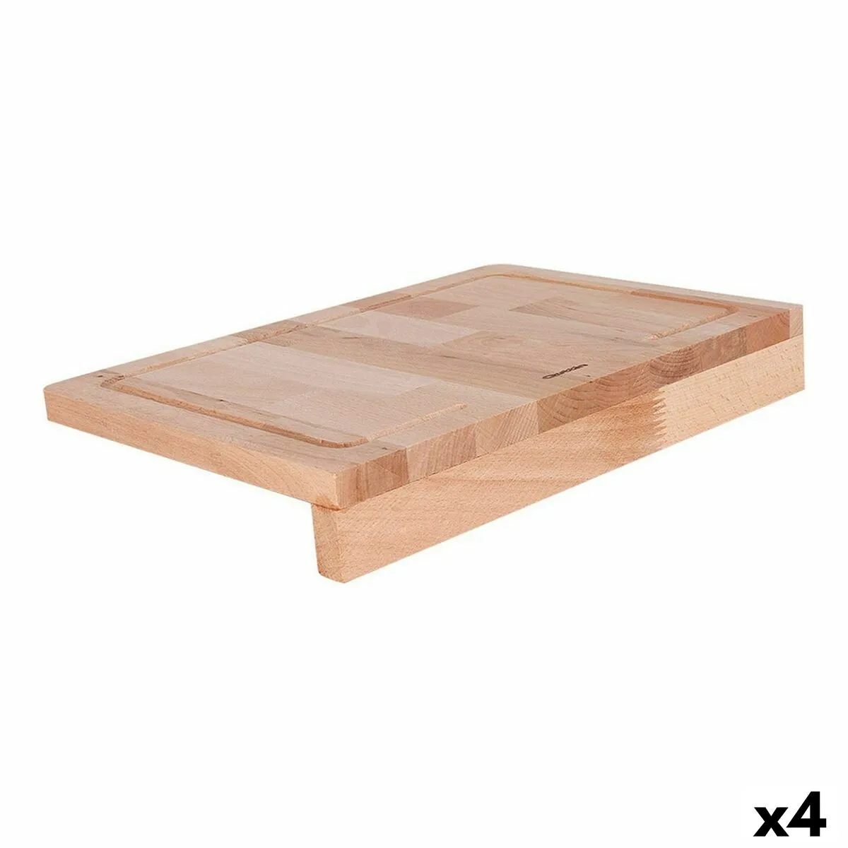 Tagliere Quttin Quttin Marrone Legno 35 x 25 cm (4 Unità)