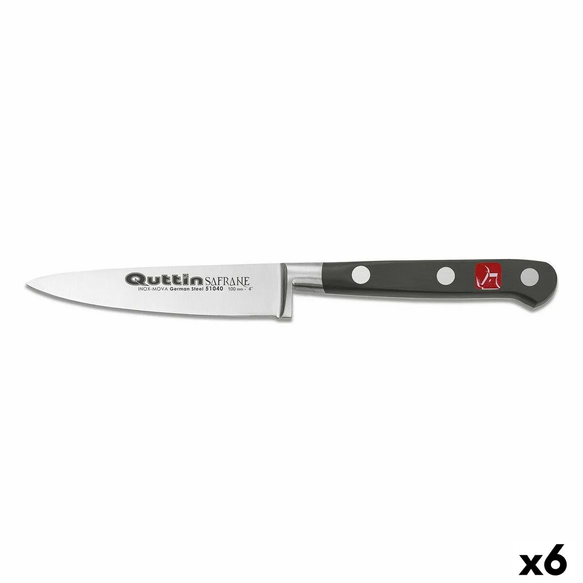 Coltello Spelucchino Quttin Safrane 10 cm 10 x 2 x 2 cm 2 mm (6 Unità)