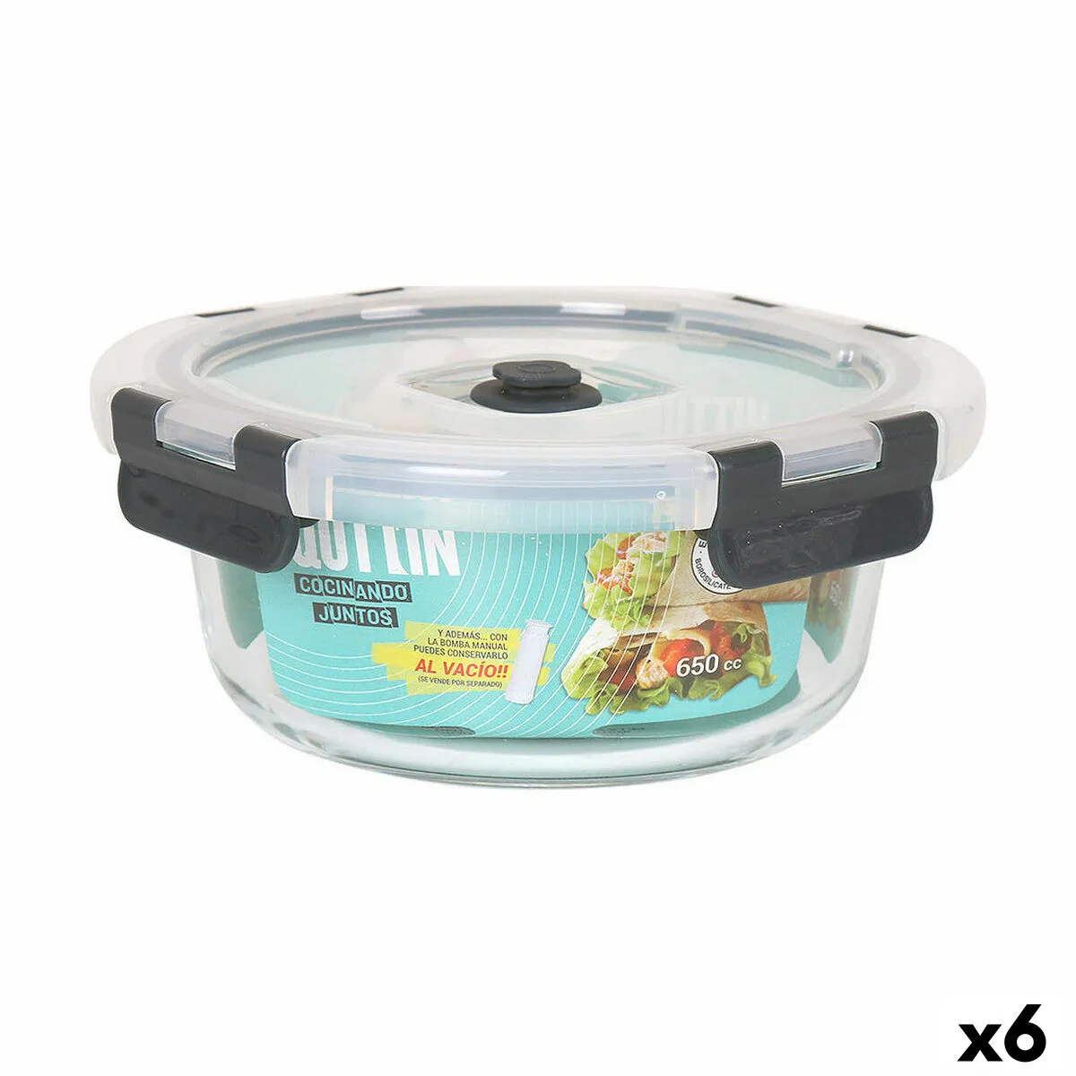 Porta pranzo Quttin   650 ml (6 Unità)