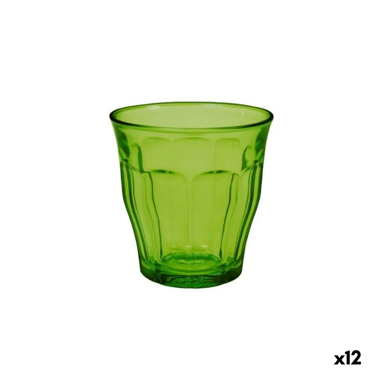 Set di Bicchieri Duralex Picardie Verde 4 Pezzi 250 ml (12 Unità)