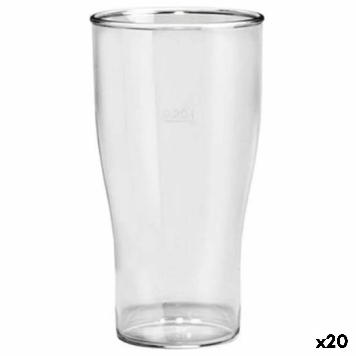 Set di Bicchieri Viejo Valle Plastica Birra 200 ml 5 Pezzi (20 Unità)