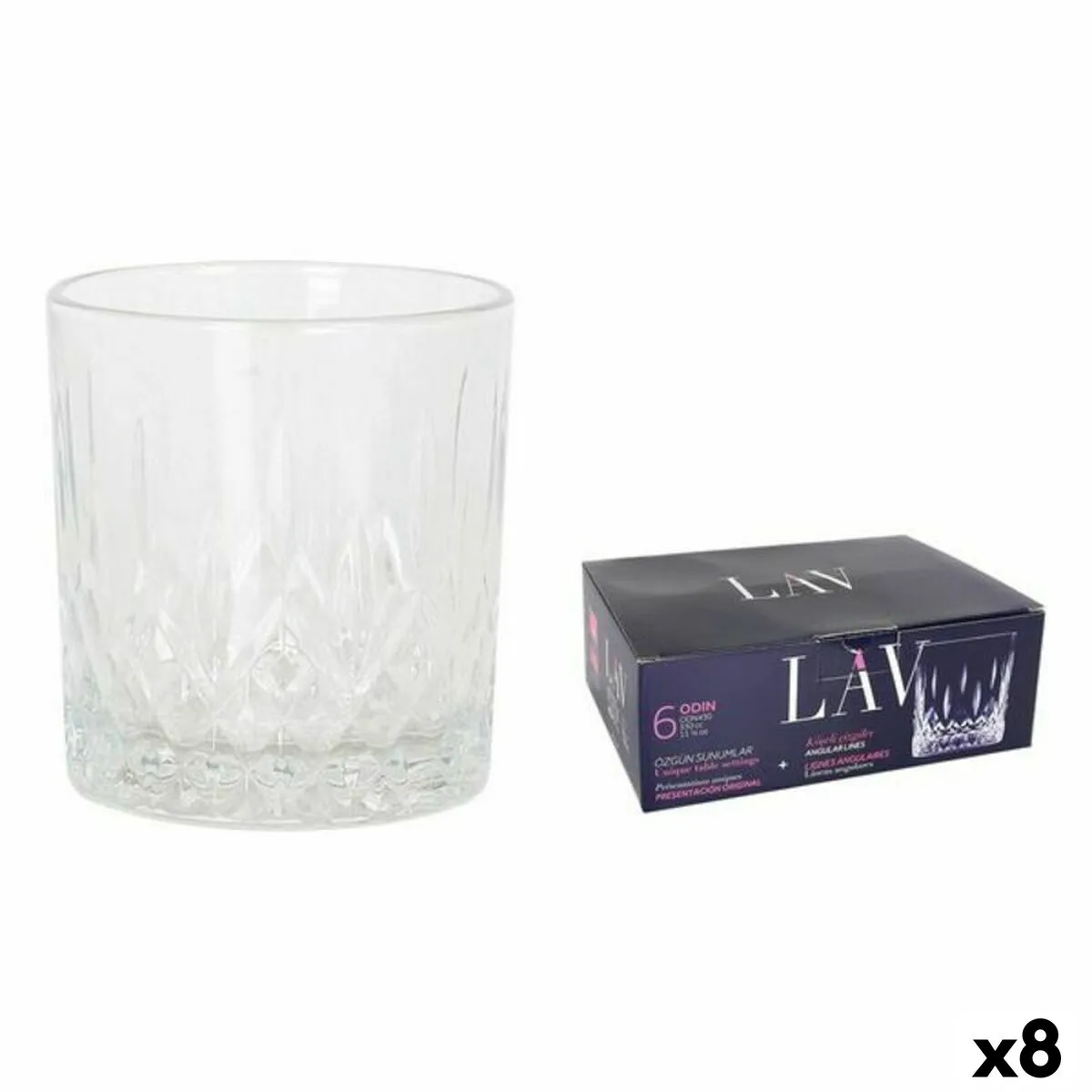 Set di Bicchieri LAV Odin 6 Pezzi (8 Unità) (330 ml)