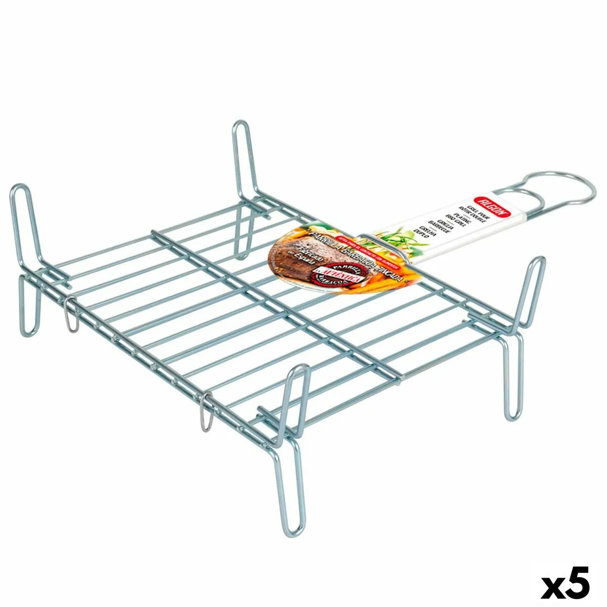 Grill Algon   Doppia Zincato 25 x 30 cm (5 Unità)