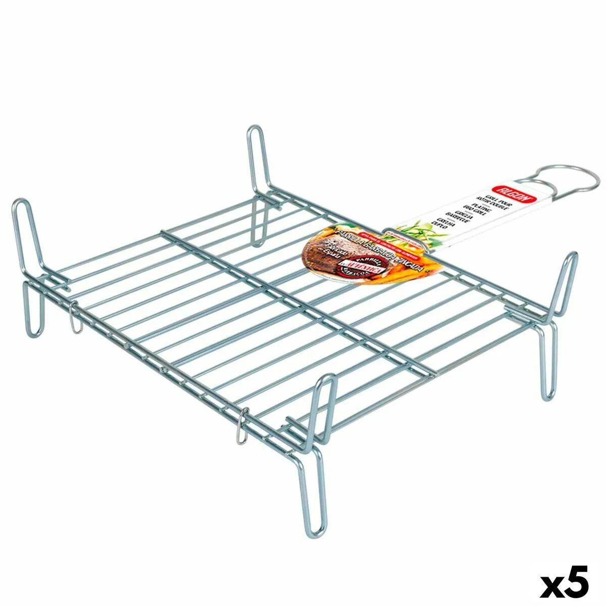 Grill Algon   Doppia Zincato 30 x 35 cm (5 Unità)