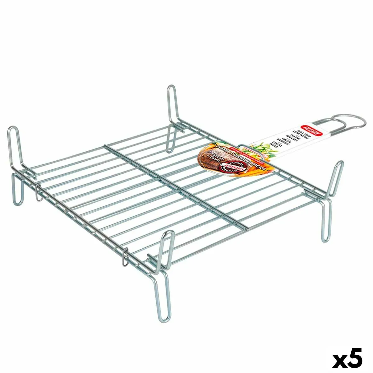 Grill Algon   Doppia Zincato 35 x 35 cm (5 Unità)