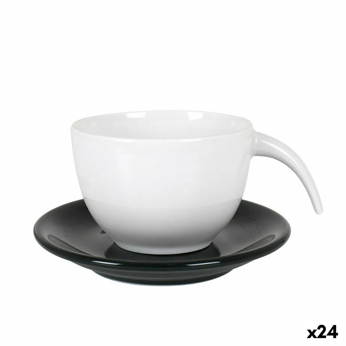 Tazza con Piatto Kropla 200 ml (24 Unità)