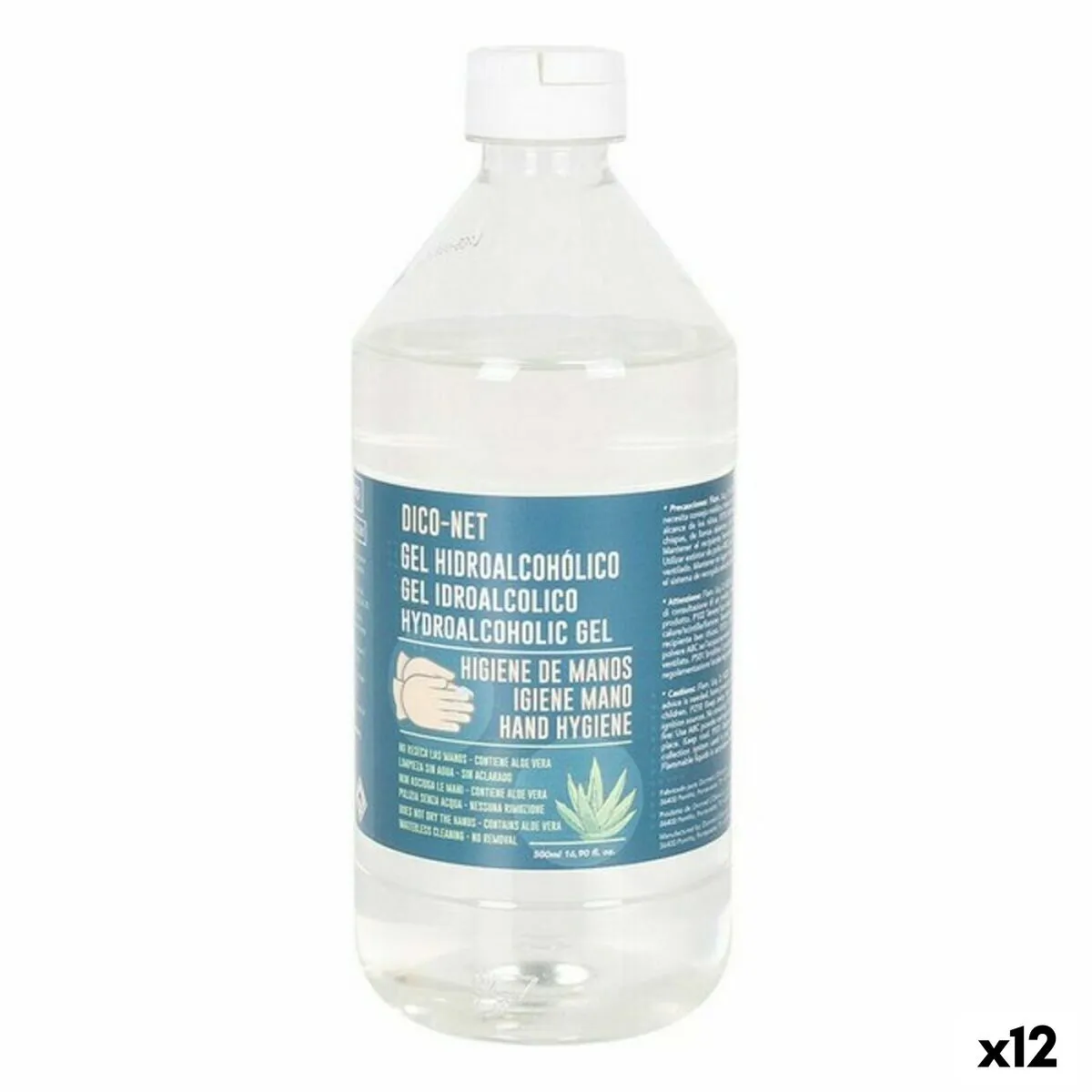 Gel Igienizzante Dico-net 70% 500 ml (12 Unità)