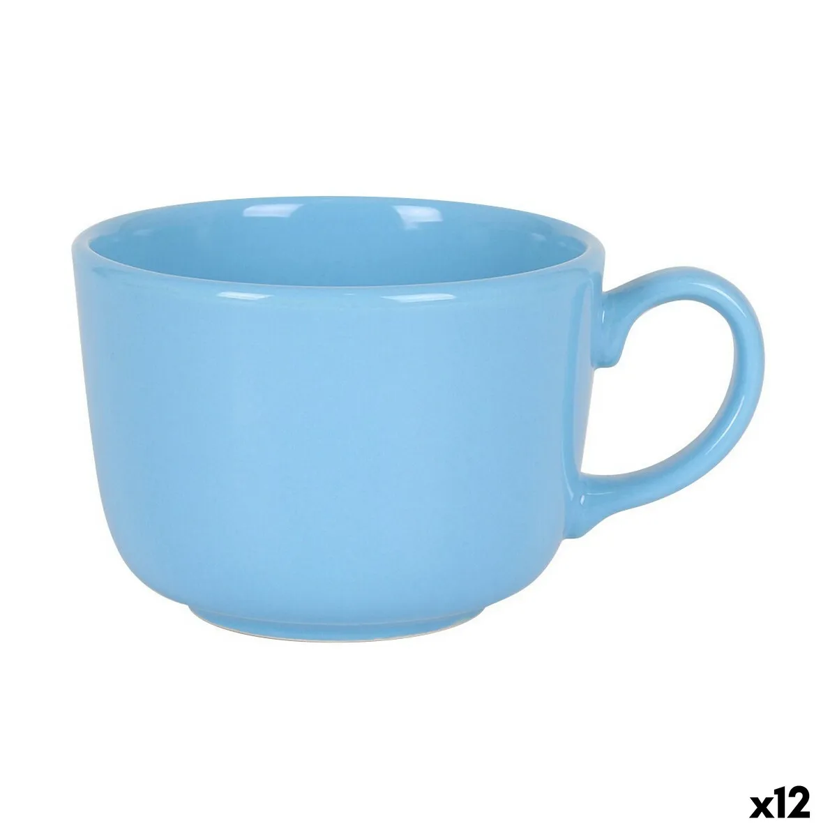 Tazza Azzurro Ceramica 500 ml (12 Unità)