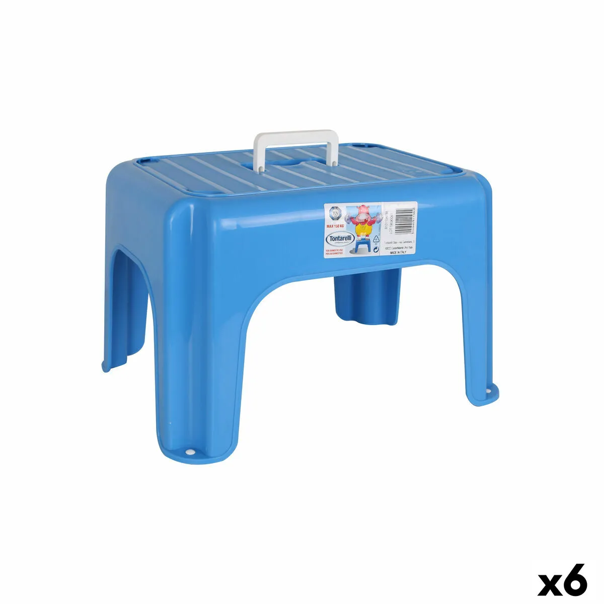 Sgabello Tontarelli Dumbo Azzurro 38 x 30 x 24 cm (6 Unità)