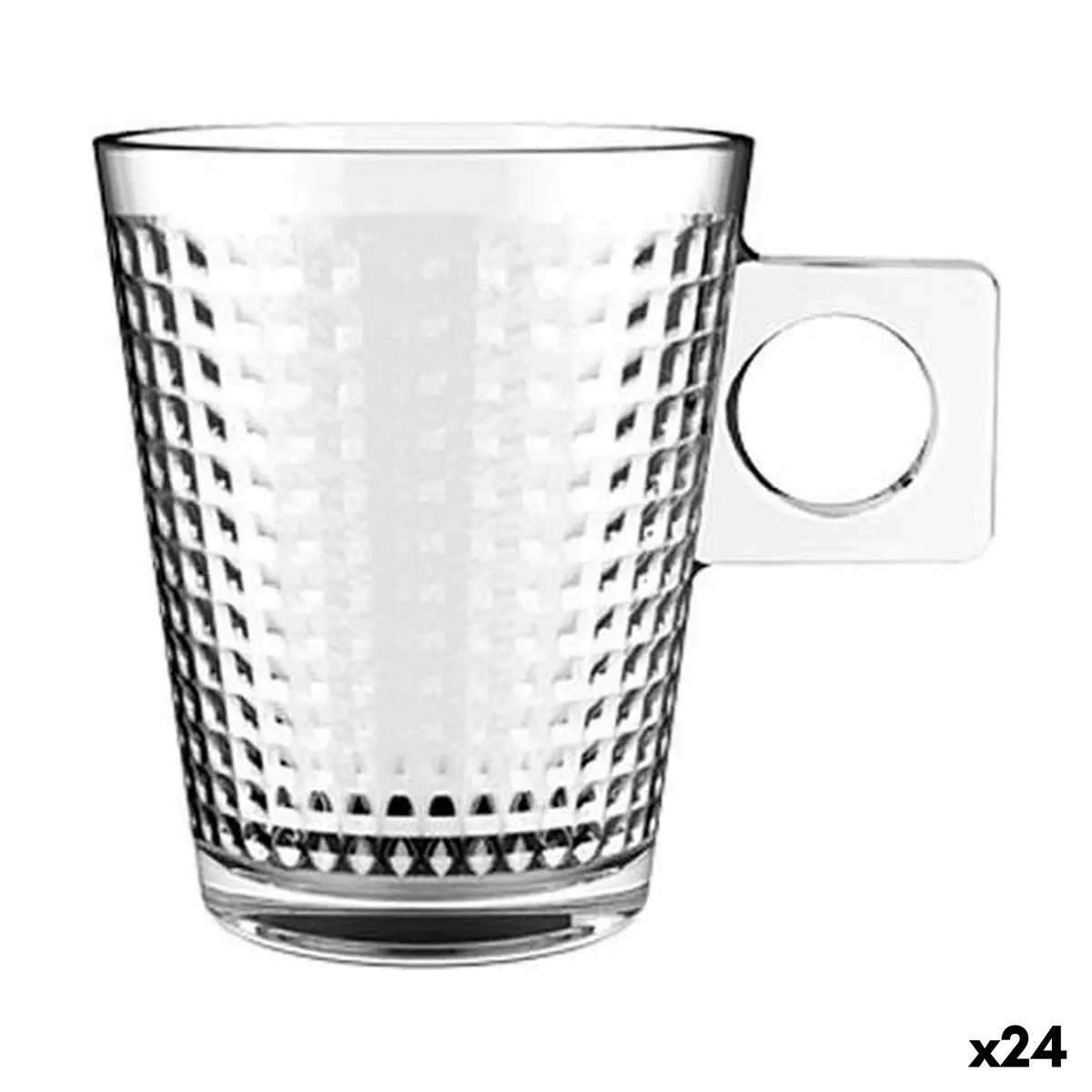 Set di Tazze da Caffè Lima panal 80 ml (3 Pezzi) (24 Unità)