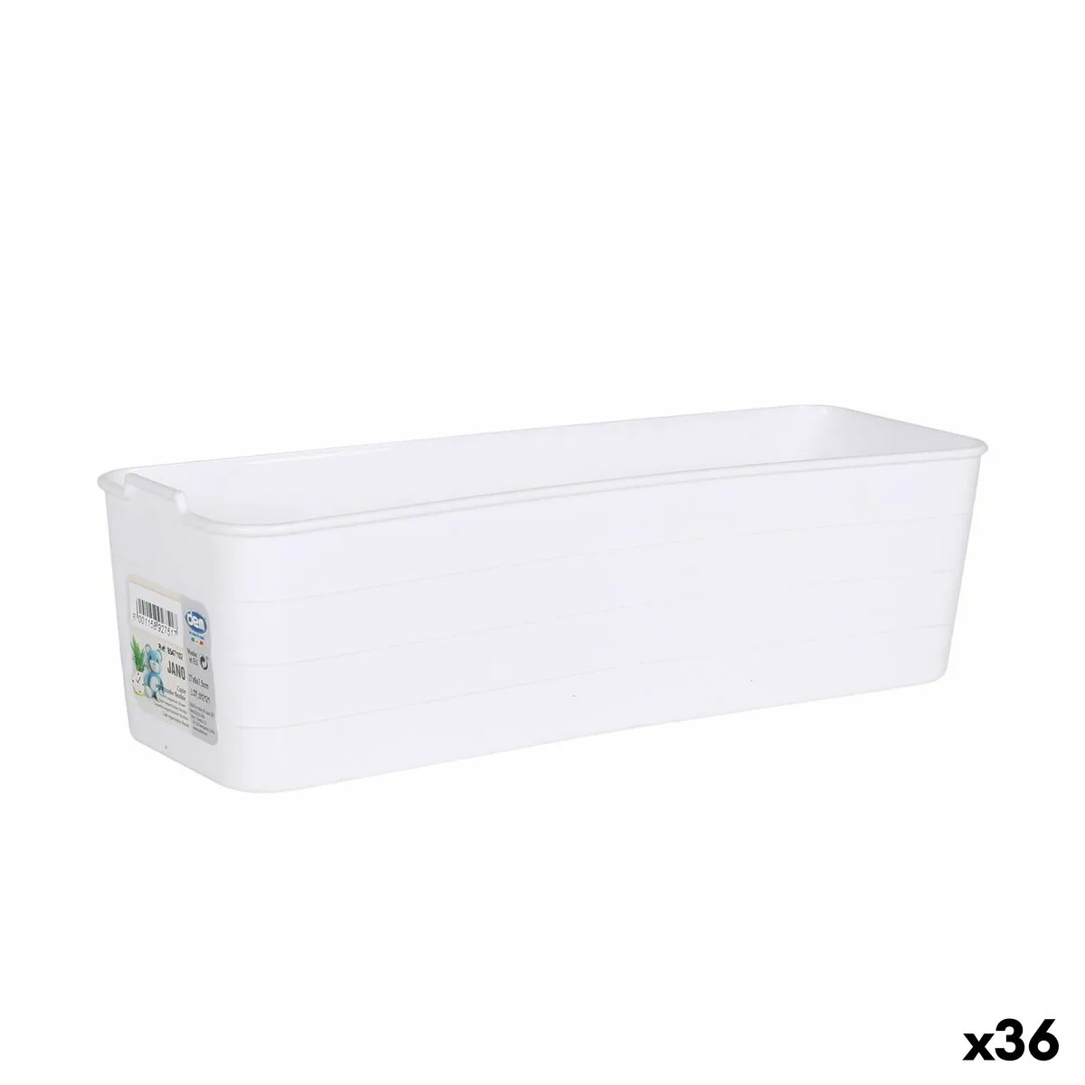 Contenitori per Cassetti Dem Jano Bianco 27 x 9 x 7,5 cm (36 Unità)