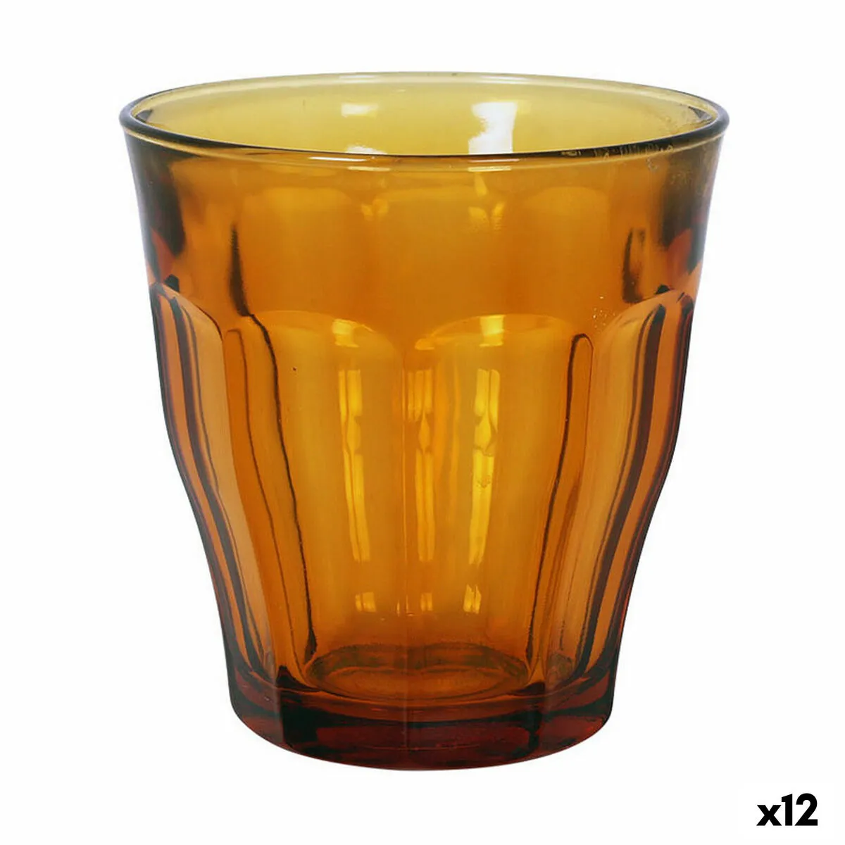 Set di Bicchieri Duralex Picardie Ambra 6 Pezzi 250 ml (12 Unità)