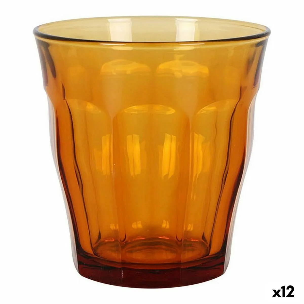 Set di Bicchieri Duralex Picardie Ambra 4 Pezzi 310 ml (12 Unità)