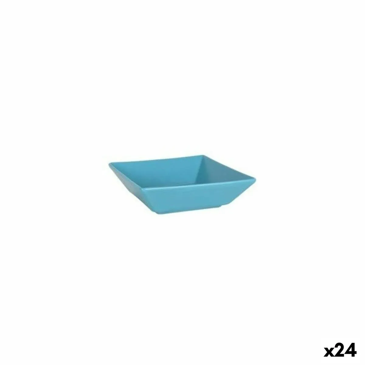 Ciotola per Aperitivi La Mediterránea Elite Azzurro Porcellana 18 x 18 x 5 cm (24 Unità)