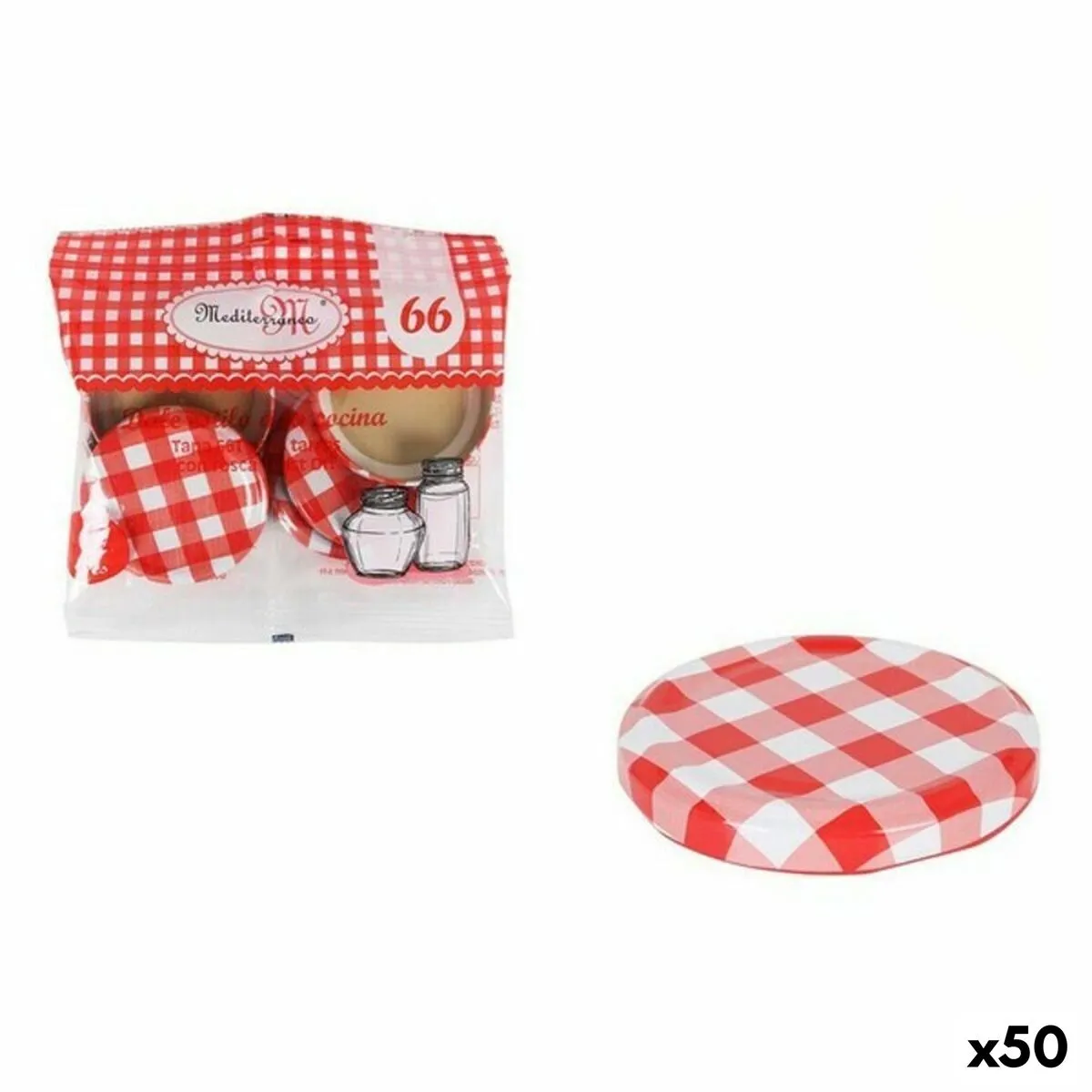 Set Mediterraneo Vichy Tappi Con rosca 6 Pezzi (50 Unità) (6 pcs)