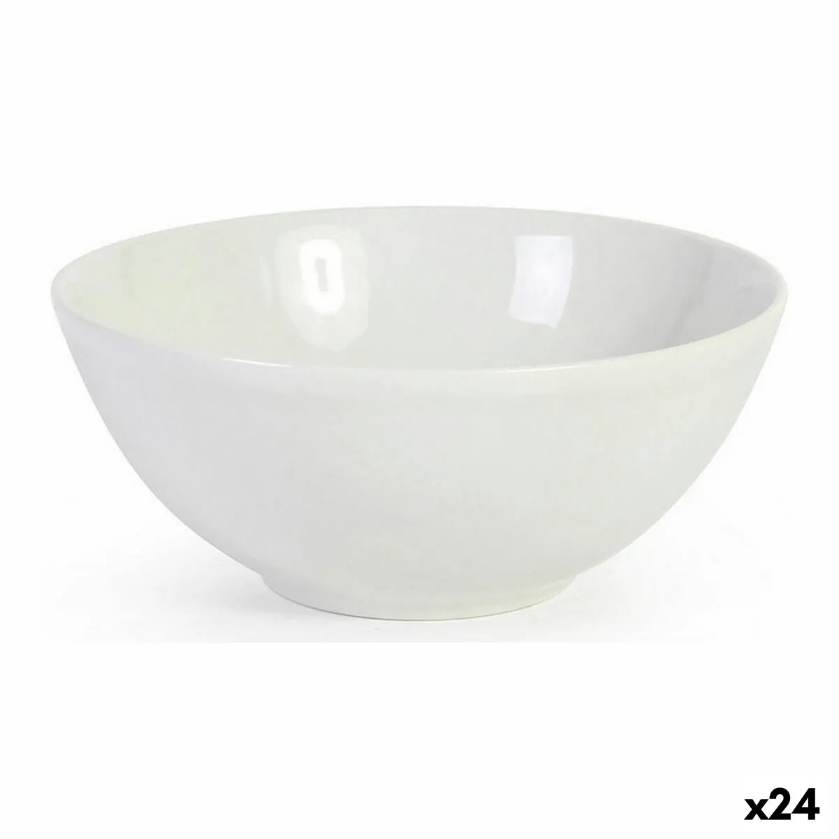 Ciotola La Mediterránea Monaco Ceramica Bianco 16 x 7 cm (24 Unità)