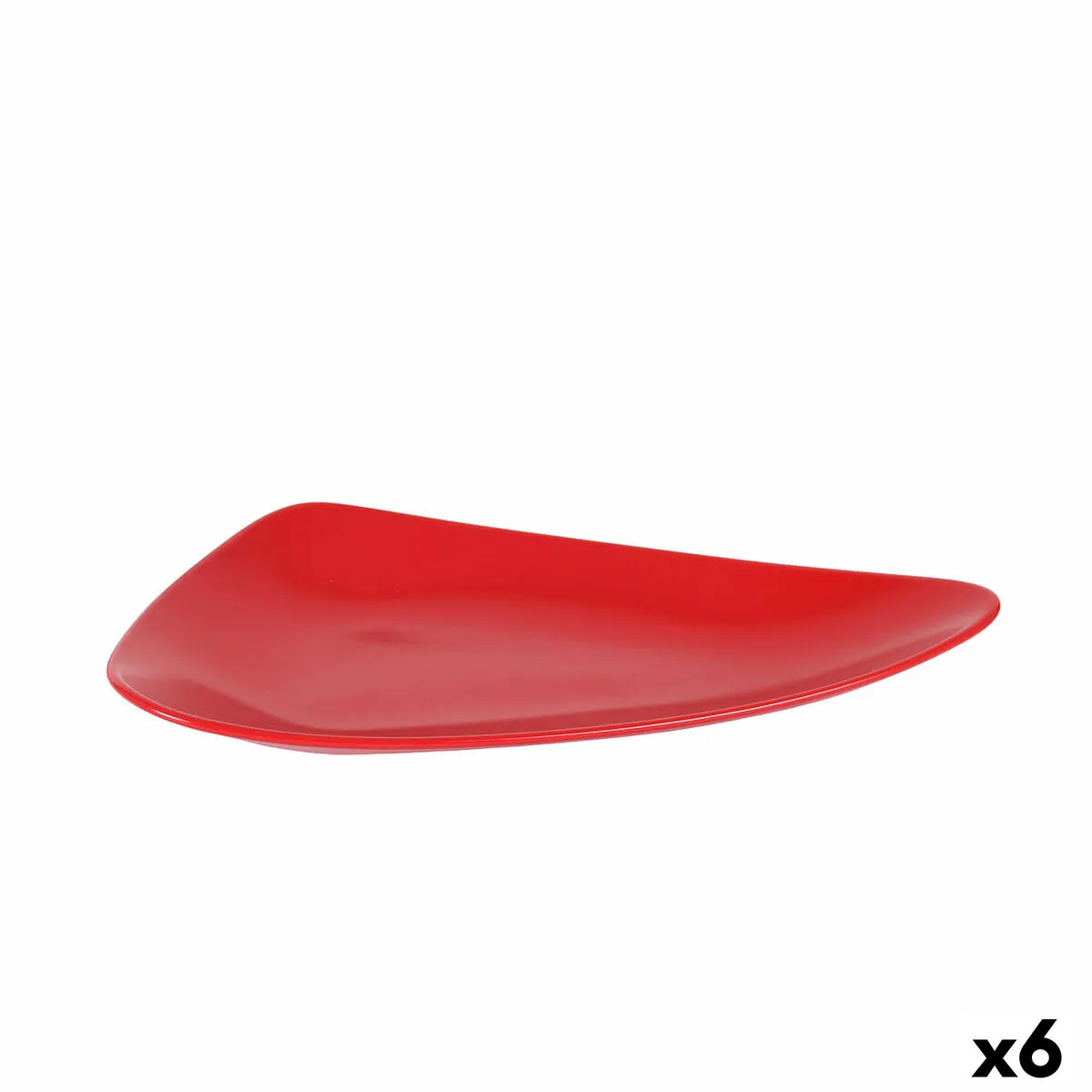 Vassoio per aperitivi Ceramica Rosso 31 x 18 x 4 cm (6 Unità)