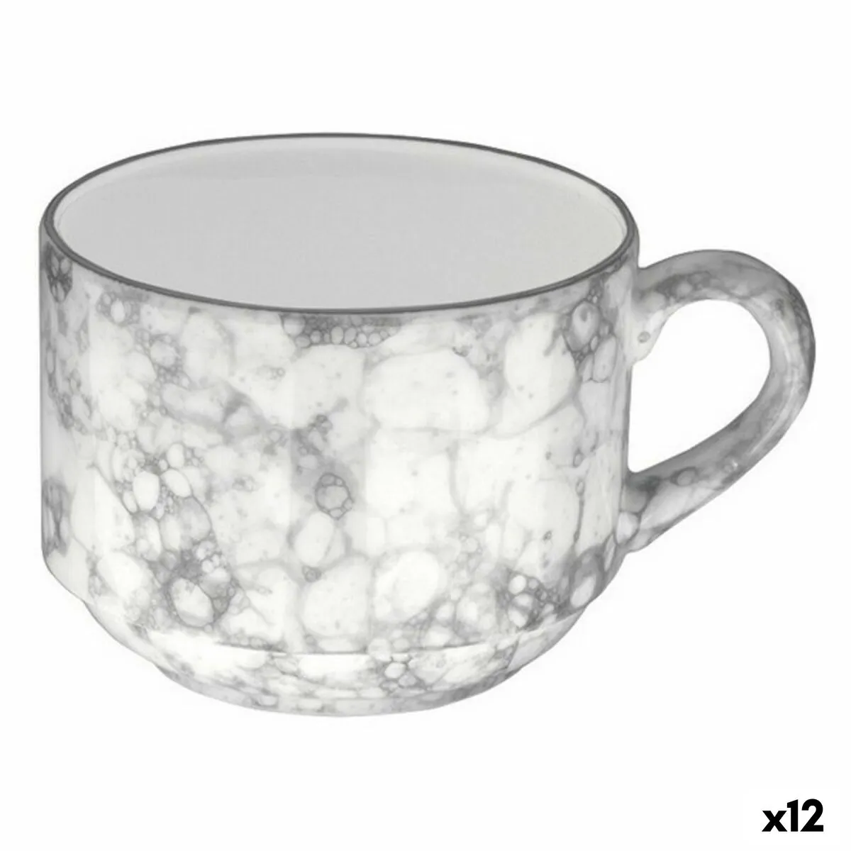 Tazza Viejo Valle Rocks Porcellana 90 ml Nero (12 Unità)