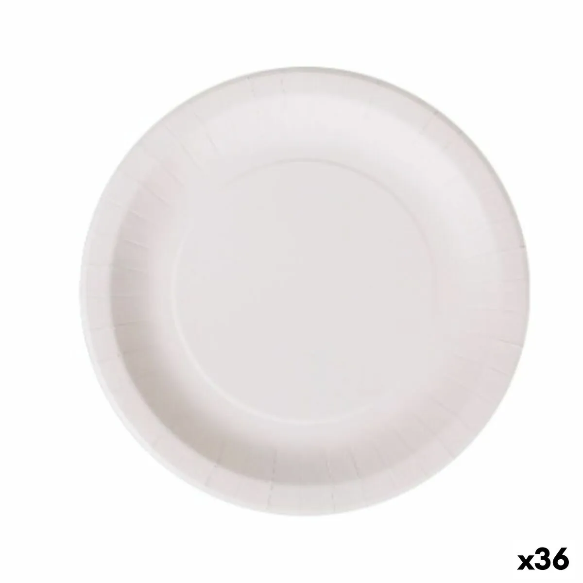 Set di piatti Algon Monouso Bianco Cartone 28 cm (36 Unità)