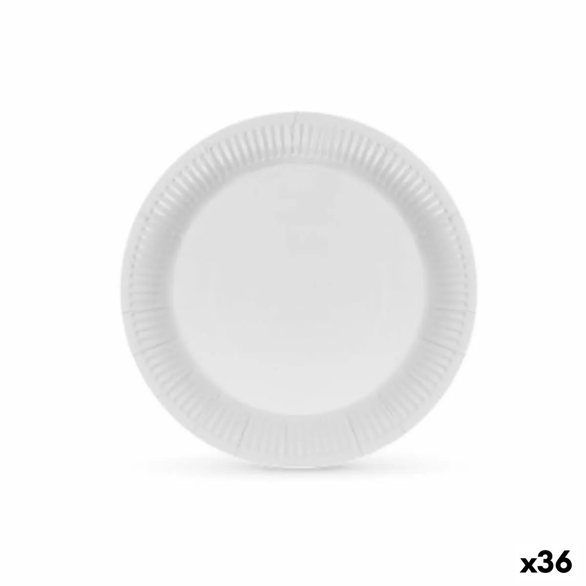 Set di piatti Algon Cartone Monouso Bianco (36 Unità)