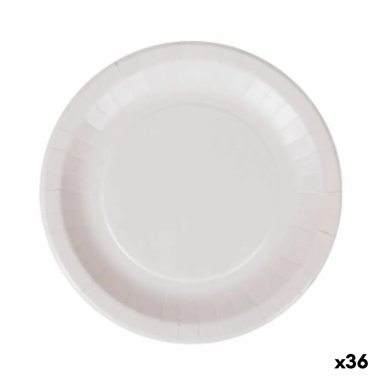 Set di piatti Algon Monouso Bianco Cartone 28 cm (36 Unità)