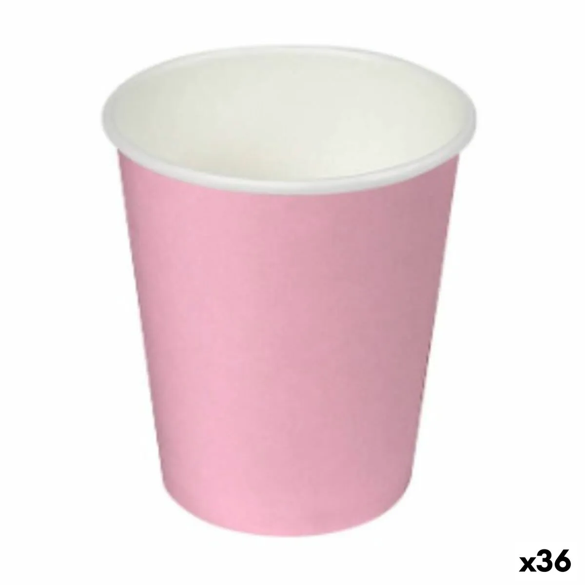 Set di piatti Algon Cartone Monouso Rosa (36 Unità)