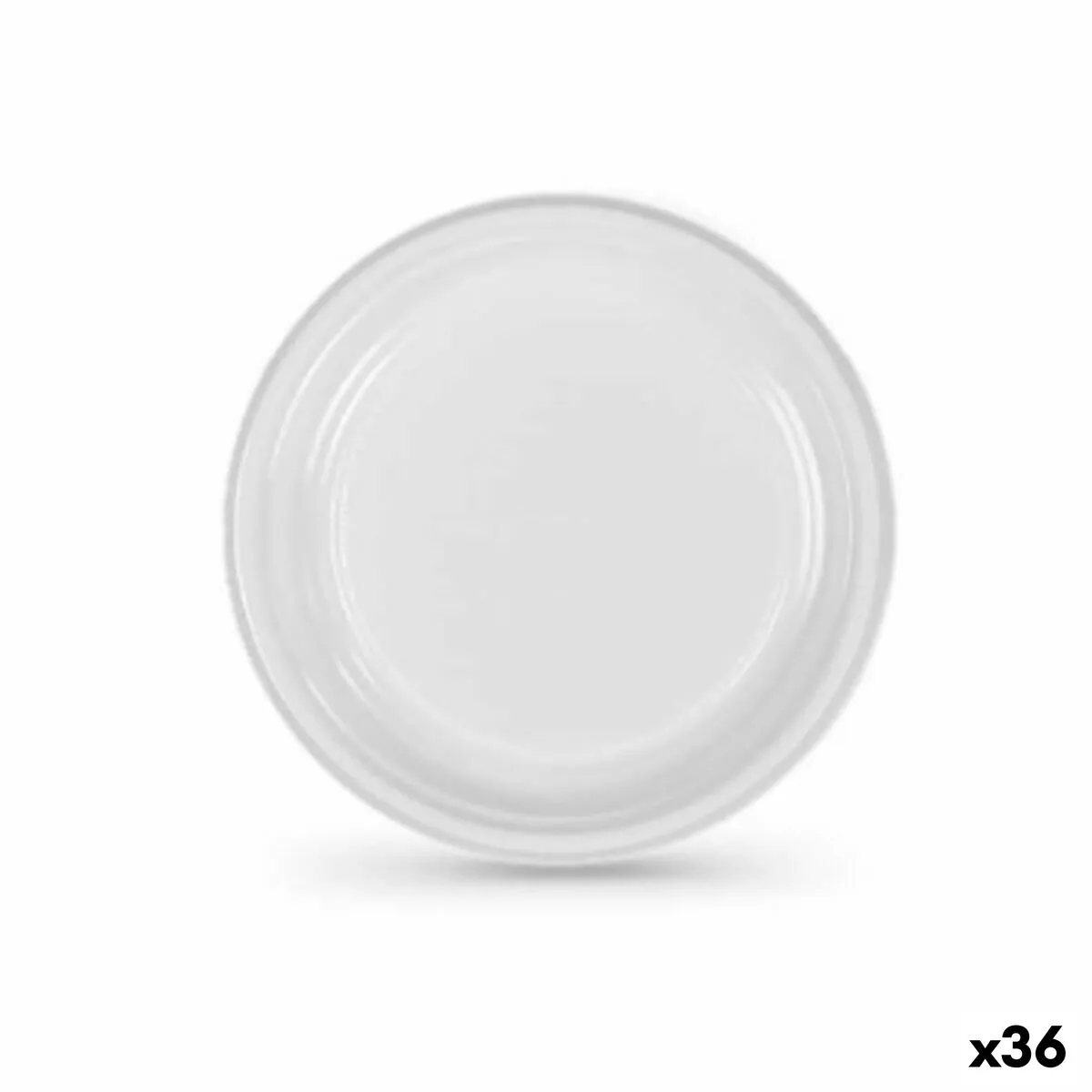 Set di piatti riutilizzabili Algon Bianco 17 cm (36 Unità)