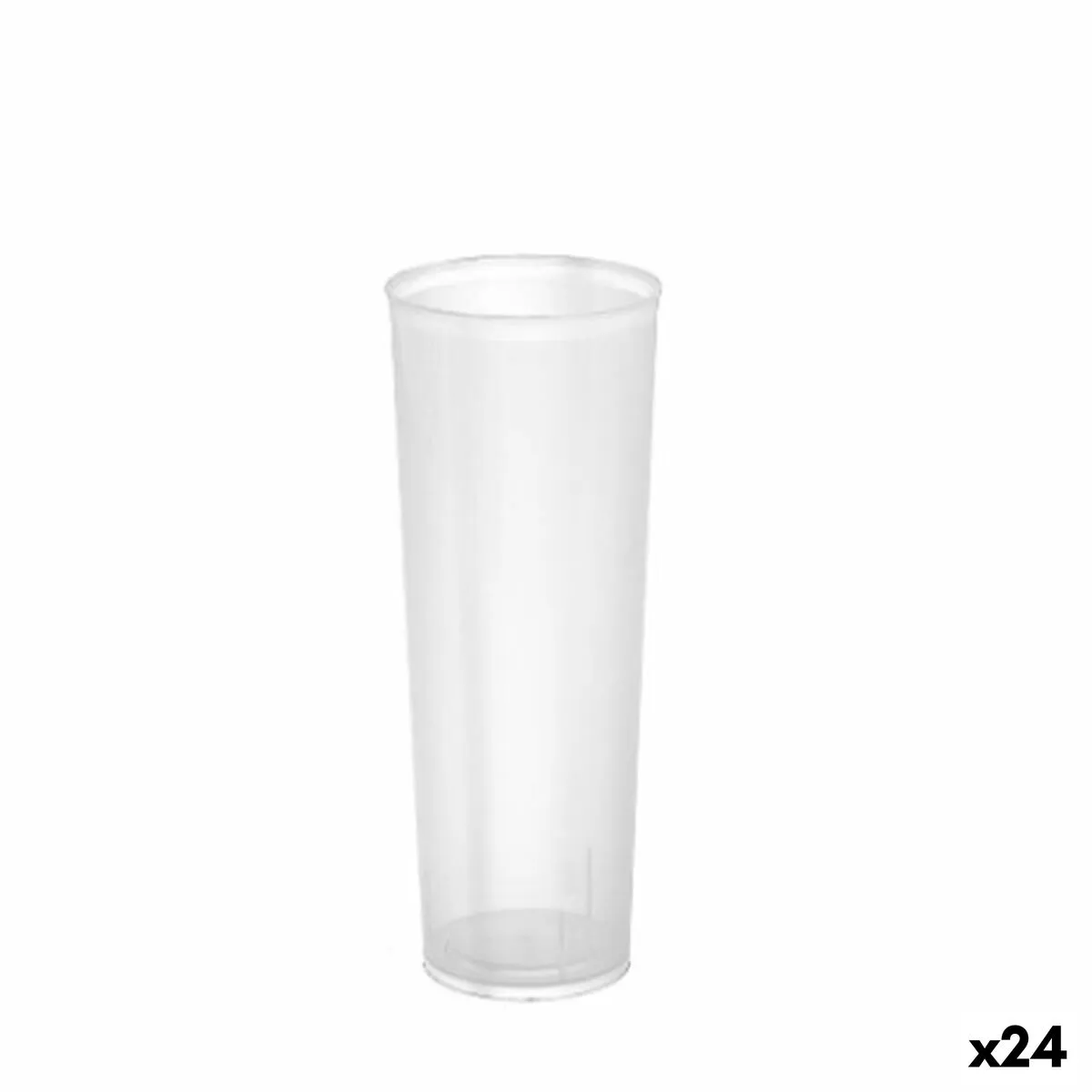 Set di bicchieri riutilizzabili Algon Trasparente 24 Unità 330 ml (20 Pezzi)