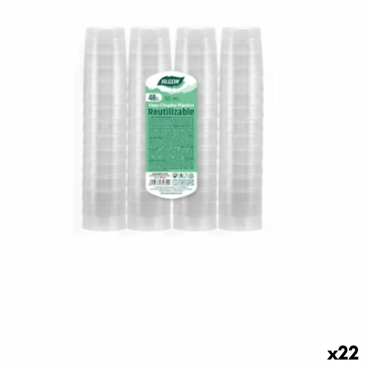 Set di Bicchierini da Chicchetto Algon Riutilizzabile 22 Unità 30 ml (48 Pezzi)