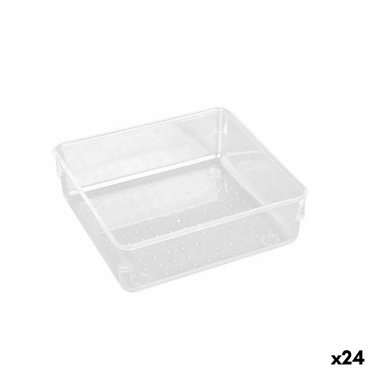 Secchio organizzatore Confortime polistirene 15 x 15 x 6 cm (15 x 15 x 5,6 cm)