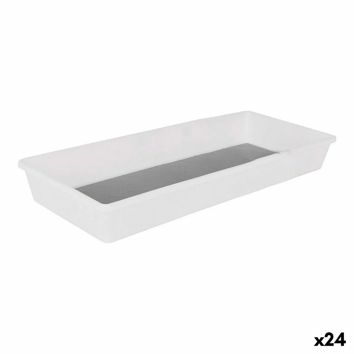 Contenitori per Cassetti Confortime Antiscivolo Bianco 40 x 17 x 5 cm (24 Unità)