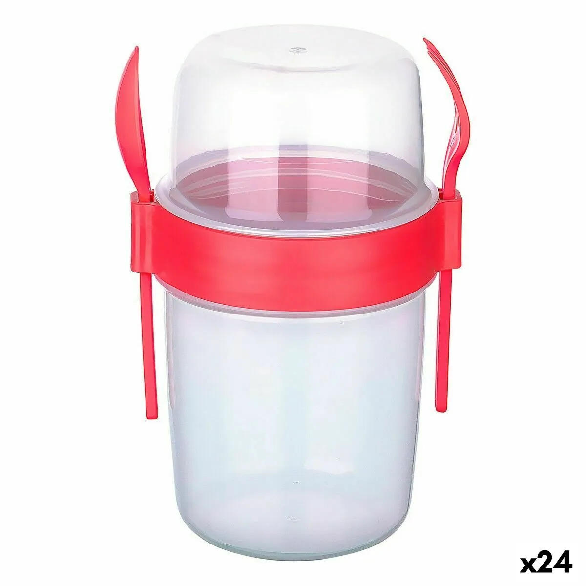 Portamerenda Titiz Cucchiaio Forchetta 650 ml 10 x 9 x 15 cm (24 Unità)