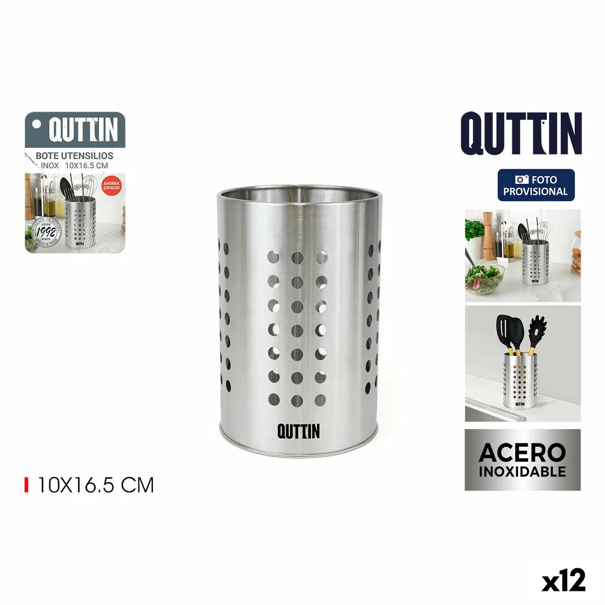 Secchio organizzatore Quttin 10 x 16,5 cm (12 Unità)