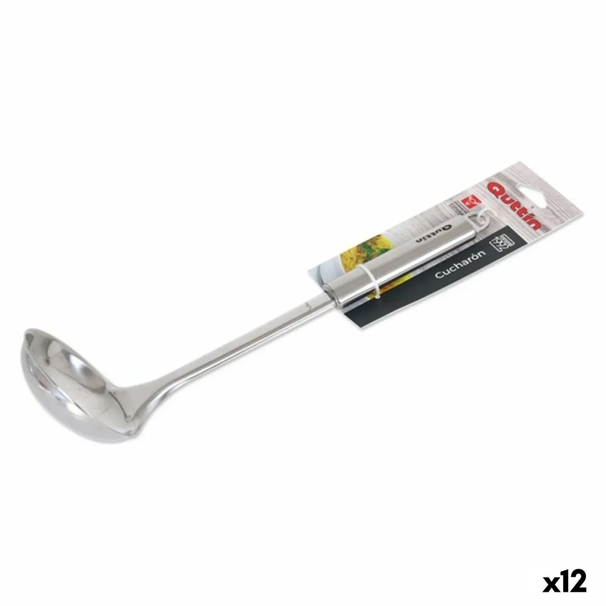 Mestolo Quttin (30 cm) Acciaio inossidabile (12 Unità)