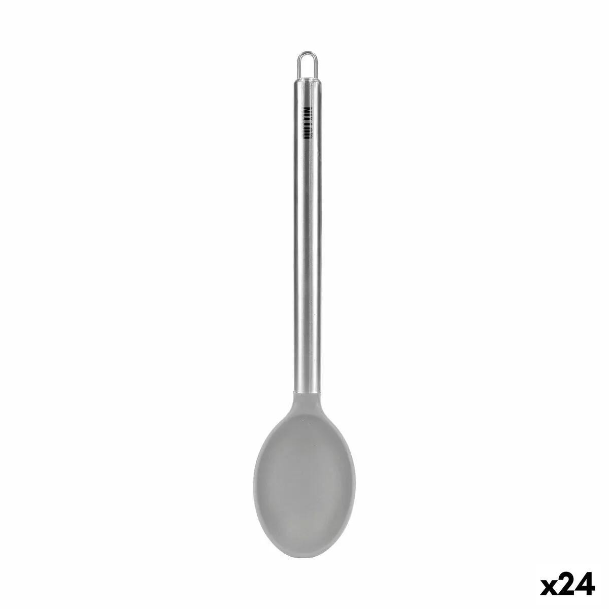 Mestolo Quttin Silicone Acciaio inossidabile Acciaio 34 x 7 cm (24 Unità)